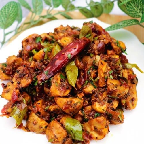 Mushroom Pepper Fry.